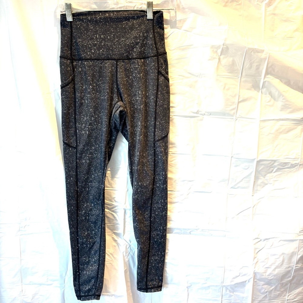 NWOT ODODOS leggings gray speckled SZ XS.